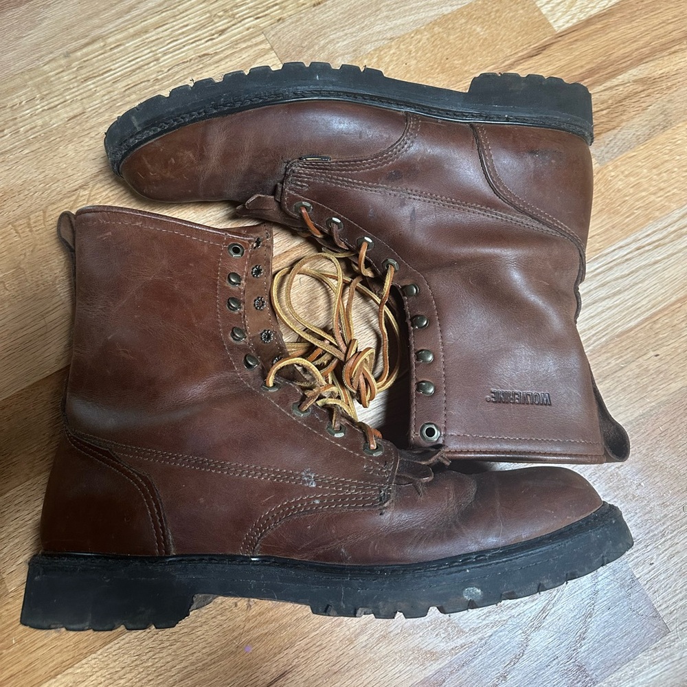 Wolverine Dark Brown Leather Boots